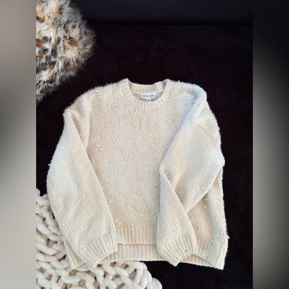 Bella Dahl Textured Cream Sweater